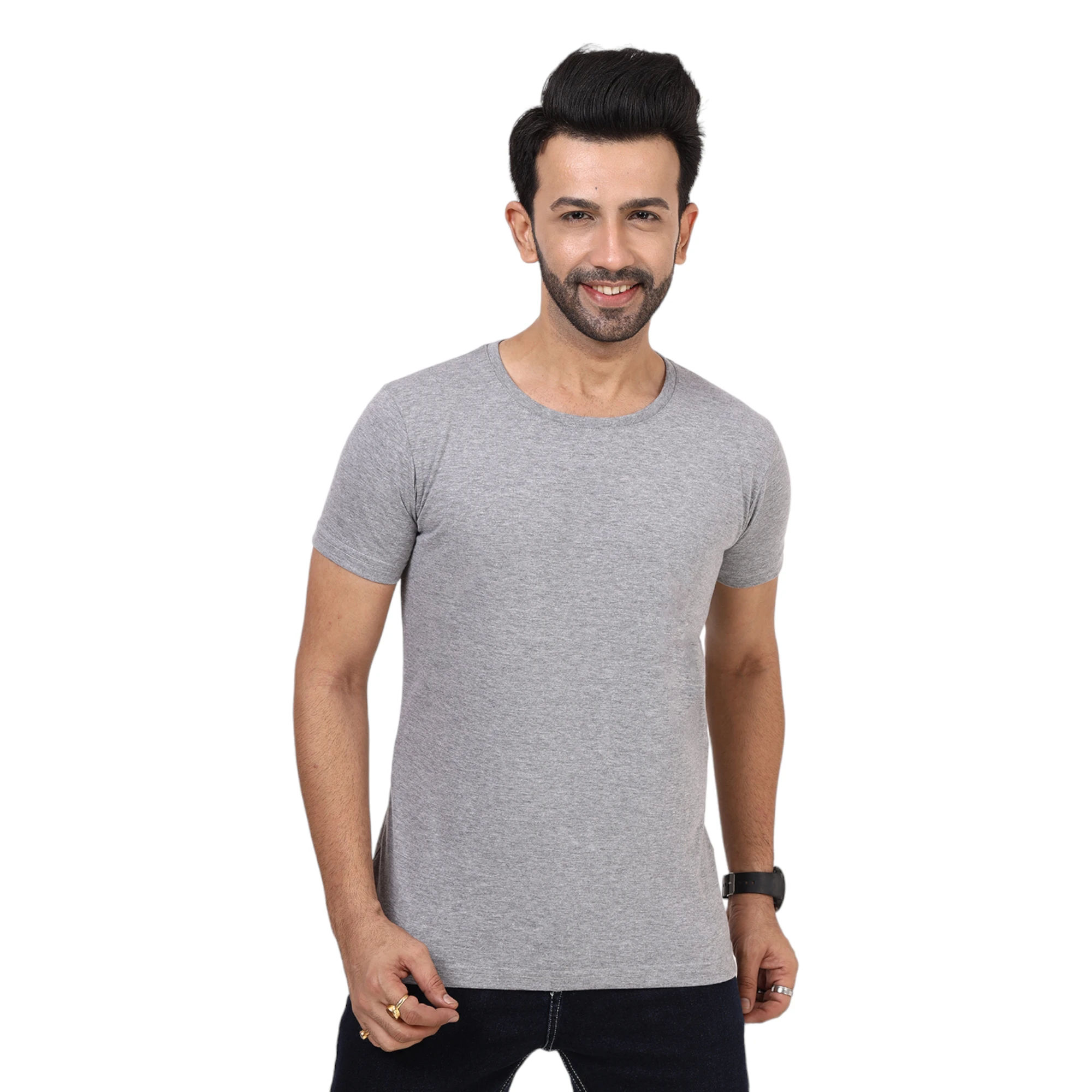 Regular SOLID MELANGE GREY